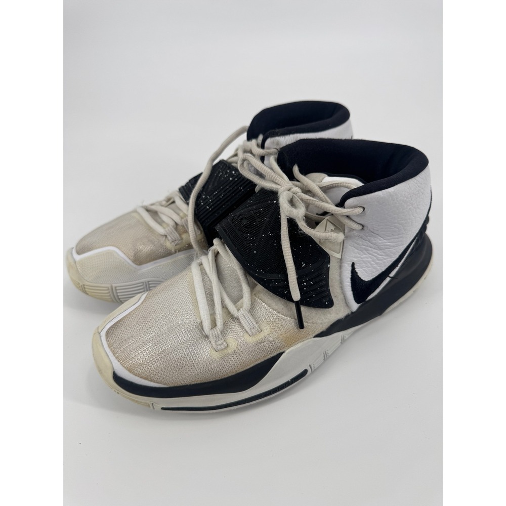 Nike Kyrie 6 Team CK5869-101 Men's Sneakers 9.5 White Black Basketball Shoes